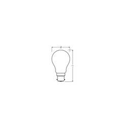OSRAM HOMELIGHTING 4099854468094 LED Energetická třída (EEK2021) D (A - G) B22d 5.9 W teplá bílá (Ø x v) 60.00 mm x 60.00 mm 1 ks