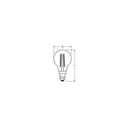 OSRAM HOMELIGHTING 4099854476648 LED Energetická třída (EEK2021) B (A - G) E14 2.5 W teplá bílá (Ø x v) 45.00 mm x 45.00 mm 1 ks