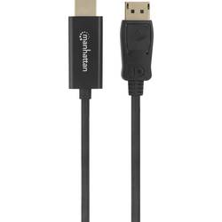 Manhattan DisplayPort / HDMI kabelový adaptér Konektor DisplayPort, Zástrčka HDMI-A 1.80 m černá 152679 Kabel DisplayPort