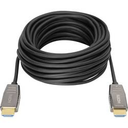 Digitus HDMI kabel Zástrčka HDMI-A, Zástrčka HDMI-A 10.00 m černá AK-330126-100-S 8K UHD, dvoužilový stíněný HDMI kabel
