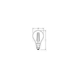 OSRAM HOMELIGHTING 4099854455360 LED Energetická třída (EEK2021) D (A - G) E14 1.8 W teplá bílá (Ø x v) 45.00 mm x 45.00 mm 1 ks