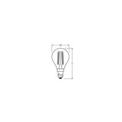 OSRAM HOMELIGHTING 4099854444814 LED Energetická třída (EEK2021) D (A - G) E14 3.4 W teplá bílá (Ø x v) 45.00 mm x 45.00 mm 1 ks