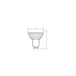 OSRAM HOMELIGHTING 4099854457487 LED reflektor Energetická třída (EEK2021) E (A - G) GU10 3.7 W teplá bílá (Ø x v) 50.00 mm x 50.00 mm 1 ks