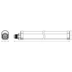 OSRAM HOMELIGHTING Damp proof Essential Extrusion 18W 600mm 840 LED světlo do vlhkých prostor