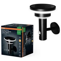 OSRAM HOMELIGHTING ENDURA Style Solar Wall Sensor Double Circle 6W Black 4099854455506 venkovní nástěnné LED osvětlení LED 6 W černá