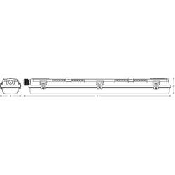 OSRAM HOMELIGHTING Submarine Recycled Plastic 60 2 X 7W 840 G13 T8 LED světlo do vlhkých prostor