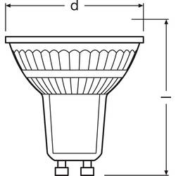 OSRAM HOMELIGHTING 4099854458507 LED reflektor Energetická třída (EEK2021) E (A - G) GU10 žárovka 2.4 W studená bílá (Ø x v) 50.00 mm x 50.00 mm 1 ks
