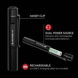 Ledlenser P2R 503097 kapesní svítilna napájeno akumulátorem, na baterii 200 lm 8 h 36 g