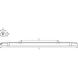 OSRAM HOMELIGHTING Submarine Integrated Slim Value 1.5M 24W 4000K LED světlo do vlhkých prostor 24 W