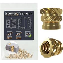 ruthex Závitová vložka Vhodné pro 3D tiskárnu: podporující PLA RX-M3Sx4.0 GE-M3Sx40-002