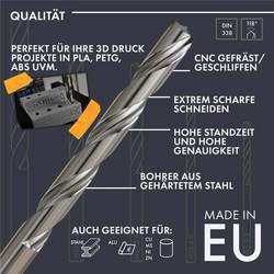 ruthex Sada HSS vrtáků Vhodné pro 3D tiskárnu: podporující PLA BOH-SET-001