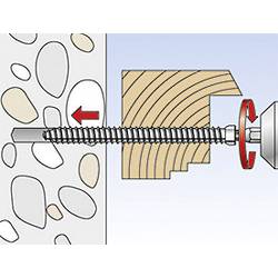 Fischer 532913 Windowframe screw 7.5 mm 122 mm ITX 100 ks