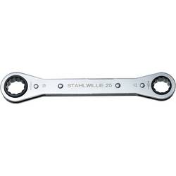 Stahlwille 41131213 25 12 X 13 RATSCHENRINGSCHLUESSEL sada oboustranných ráčnových klíčů Délka klíče (cm) (jen pro nadpis) 12 - 13 mm