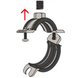 Fischer 539449 trubková objímka Univerzální trubkové poutko FRS-L Universal 38-45 25 ks