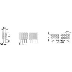 Fischer Elektronik zásuvková lišta Počet řádků: 2 Počet kontaktů v řadě: 36 10026397 1 ks