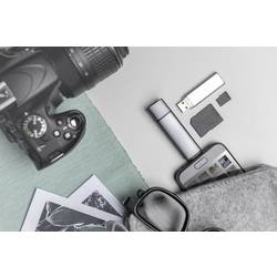 Digitus DA-70886 externí čtečka paměťových karet / hub USB 3.0, USB-A, USB-C® šedá