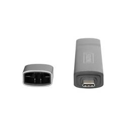 Digitus DA-70886 externí čtečka paměťových karet / hub USB 3.0, USB-A, USB-C® šedá