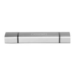 Digitus DA-70886 externí čtečka paměťových karet / hub USB 3.0, USB-A, USB-C® šedá