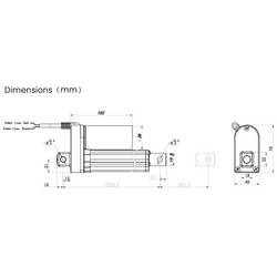 TRU COMPONENTS lineární servomotor TC24-50-150 TC-13492772 délka 50 mm Posuvná síla 150 N 24 V/DC 1 ks