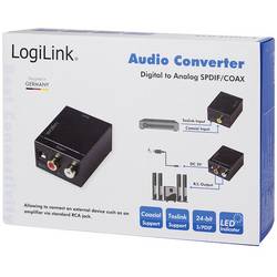 LogiLink CA0100 LogiLink - Digital-Analog-Audiowandler Toslink / cinch audio adaptér [1x Toslink zásuvka (ODT), cinch zásuvka - 1x cinch zásuvka, cinch