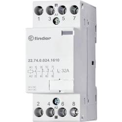 Finder 22.74.0.230.1310 instalační stykač 4 spínací kontakty 7000 VA 230 V Vhodné pro značku (relé): Finder Piece 1 ks
