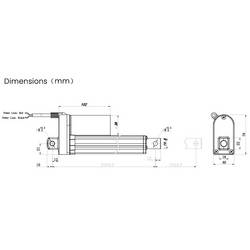 TRU COMPONENTS lineární servomotor TC24-100-1000 TC-13492804 délka 100 mm Posuvná síla 1000 N 24 V/DC 1 ks