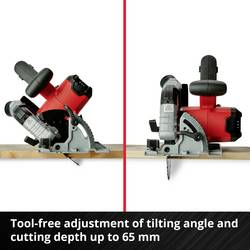 Einhell Professional TP-CS 18/190 Li BL - Solo aku ruční kotoučová pila, max. řez 65 mm, bezkartáčové, bez akumulátoru, bez nabíječky, 18 V, 4331210