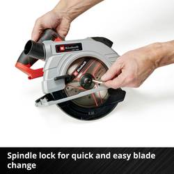 Einhell Professional TP-CS 18/190 Li BL - Solo aku ruční kotoučová pila, max. řez 65 mm, bezkartáčové, bez akumulátoru, bez nabíječky, 18 V, 4331210