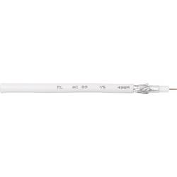 Interkabel AC 89-100 koaxiální kabel, vnější Ø: 6.90 mm, 75 Ω, 90 dB, bílá, 100 m