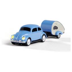 Carson Modellsport 500504148 VW Käfer mit Anhänger 1:87 RC model auta elektrický silniční model vč. akumulátorů, nabíječky a baterie ovladače