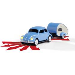 Carson Modellsport 500504148 VW Käfer mit Anhänger 1:87 RC model auta elektrický silniční model vč. akumulátorů, nabíječky a baterie ovladače