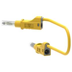 Electro PJP 2210/600V-CD1-100J měřicí kabel zásuvkový konektor 4 mm 100 cm žlutá 1 ks