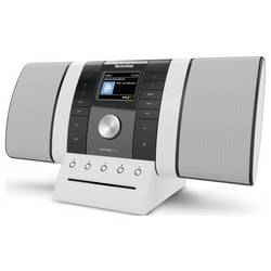 TechniSat MULTYRADIO 4.0 SE, schwarz/weiß 0001/3983 internetové stolní rádio, DAB+, FM, USB, CD, FM, DAB+, internet, Bluetooth, Wi-Fi, MP3, vč. dálkového