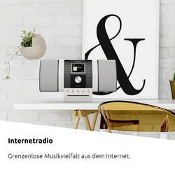 TechniSat MULTYRADIO 4.0 SE, schwarz/weiß 0001/3983 internetové stolní rádio, DAB+, FM, USB, CD, FM, DAB+, internet, Bluetooth, Wi-Fi, MP3, vč. dálkového
