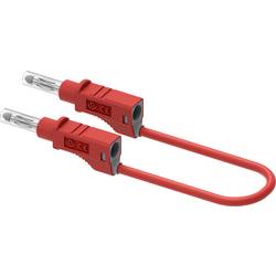 Electro PJP 2211/600V-CD1-50R měřicí kabel banánková zástrčka 50 cm červená 1 ks
