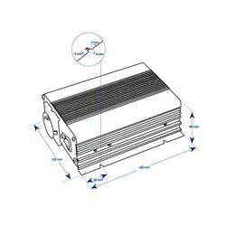 Mascot Battery měnič napětí 2284 150 W 12 V/DC - 230 V/AC