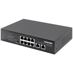Intellinet 8-Port Gigabit Ethernet PoE+ Switch mit 2 RJ45 Gigabit Uplink-Ports 120W síťový switch 10 / 100 / 1000 MBit/s IEEE802.3af (15,4 W), IEEE802.3at (30