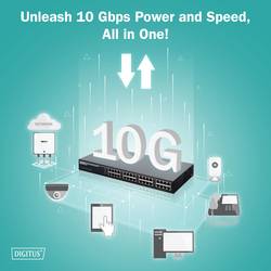 Digitus DN-95116 PoE injektor 10 GBit/s IEEE 802.3af (12.95 W), IEEE 802.3at (25.5 W)