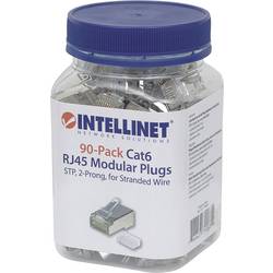Intellinet 790635, zástrčka RJ45, stříbrná, 90 ks