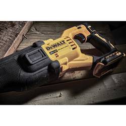 DEWALT DeWALT DCS386NT-XJ, Bürstenlos, Schwarz, Gelb, 3000 SPM, 13 cm, 95 dB, 84 dB akumulátorová šavlová pila, DCS386NT-XJ