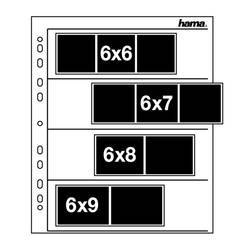 Hama pouzdra na negativy 3 negativy středního formátu 60 x 70 mm pergamen transparentní 100 ks (š x v) 26 cm x 31 cm 00002259