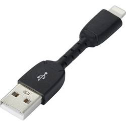 Renkforce USB kabel USB 2.0 USB-A zástrčka, Apple Lightning konektor 0.05 m černá RF4260168