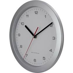EUROTIME 56787 DCF nástěnné hodiny 25 cm x 38 mm, stříbrná