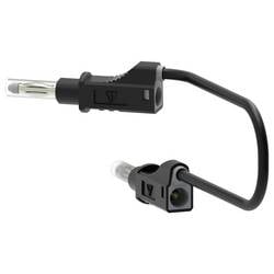 Electro PJP 2210/600V-CD1-50N měřicí kabel banánková zástrčka 4 mm 50 cm černá 1 ks