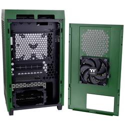 Thermaltake The Tower 200 mini tower PC skříň zelená Racing 2 předinstalované ventilátory, boční okno, prachový filtr