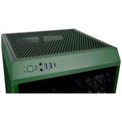 Thermaltake The Tower 200 mini tower PC skříň zelená Racing 2 předinstalované ventilátory, boční okno, prachový filtr