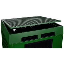 Thermaltake The Tower 200 mini tower PC skříň zelená Racing 2 předinstalované ventilátory, boční okno, prachový filtr