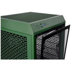 Thermaltake The Tower 200 mini tower PC skříň zelená Racing 2 předinstalované ventilátory, boční okno, prachový filtr
