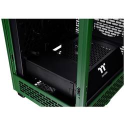 Thermaltake The Tower 200 mini tower PC skříň zelená Racing 2 předinstalované ventilátory, boční okno, prachový filtr