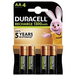 Duracell Duracell Rechargeable - Batterie 4 x AA-Typ - NiMH - (wiederaufladbar) akumulátor AA, Ni-MH, 1300 mAh, 1.2 V, 1 ks